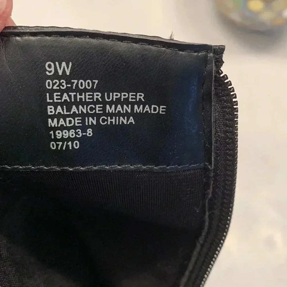 a.n.a  9W black leather ankle boots - Picture 6 of 7